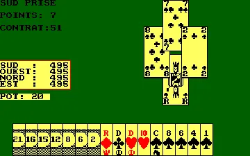 Defi Au Tarot (F) (1988) screen shot game playing